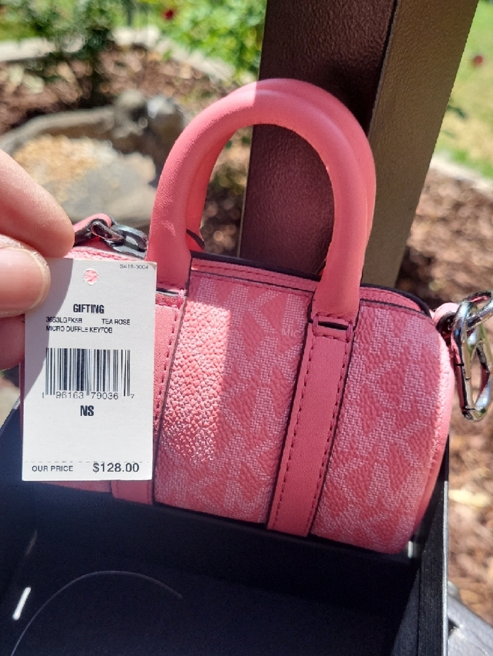 Michael Kors Coral Pink Mini Barrel Satchel - Picture 4 of 12